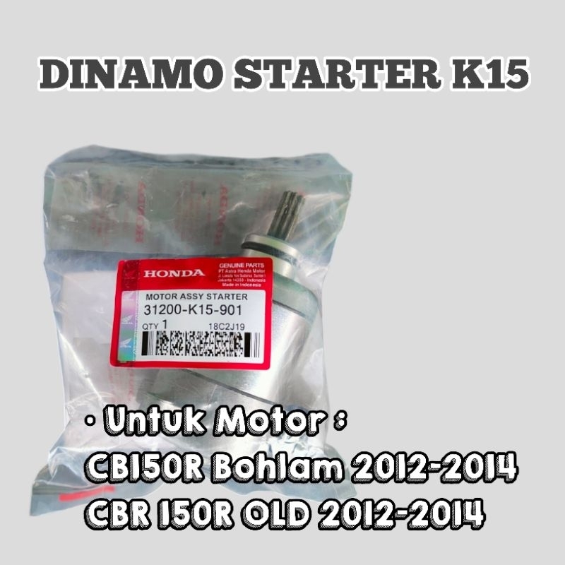 Dinamo starter K15 Cb150R bohlam Cb 150r old