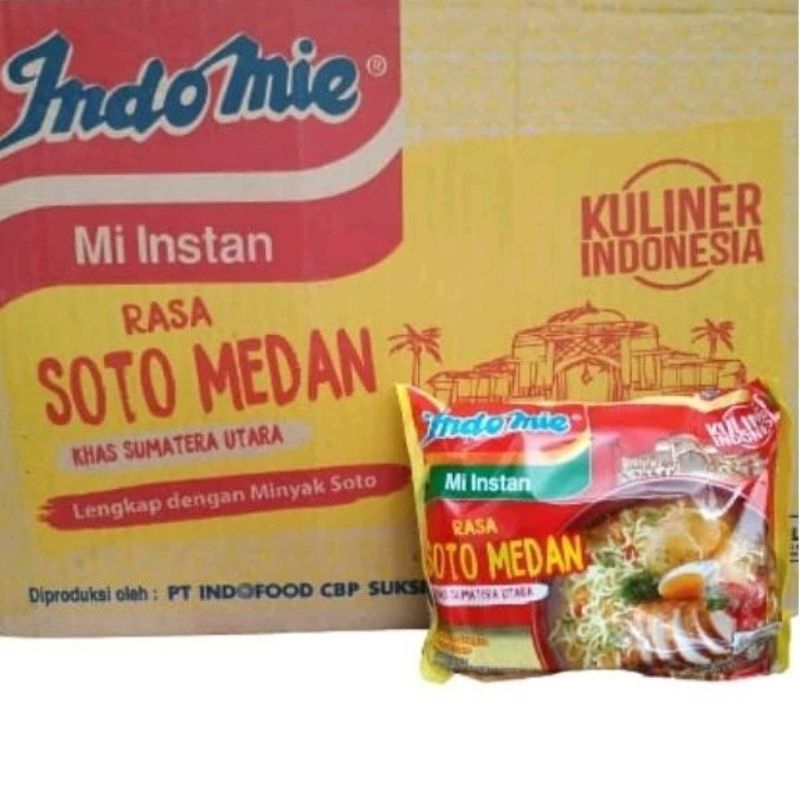 

Indomie soto Medan 1 dus isi 40 pcs