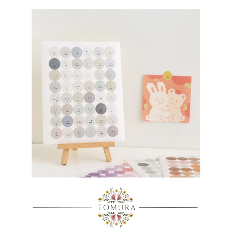 

Motif Sticker Wajah Emoji Ekspresi Planner Label