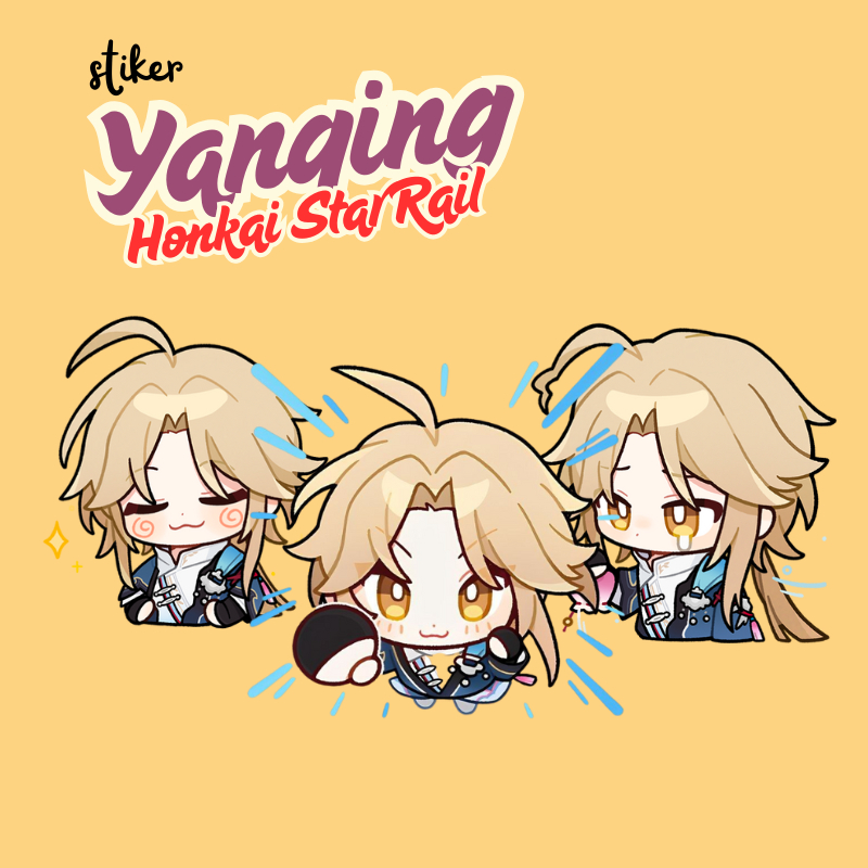 

STIKER YANQING HSR | STICKER YANQING HONKAI STAR RAIL 7 CM VINYL GLOSSY ANTI AIR