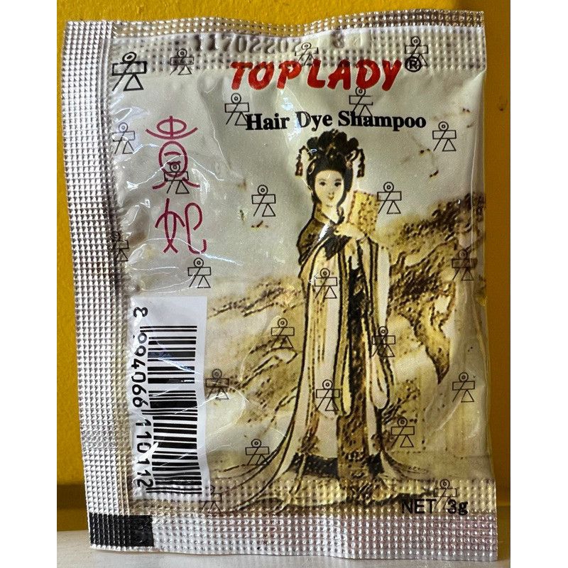 TOP LADY HAIR DYE SHAMPOO // SEMIR SHAMPOO HITAM // SHAMPOO //