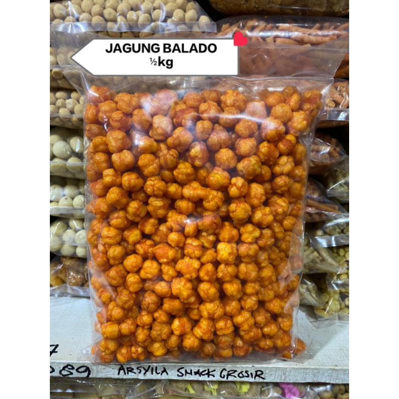 

Snack Kiloan Cup" Jagung Bakar Rasa Balado Pedas /500gr
