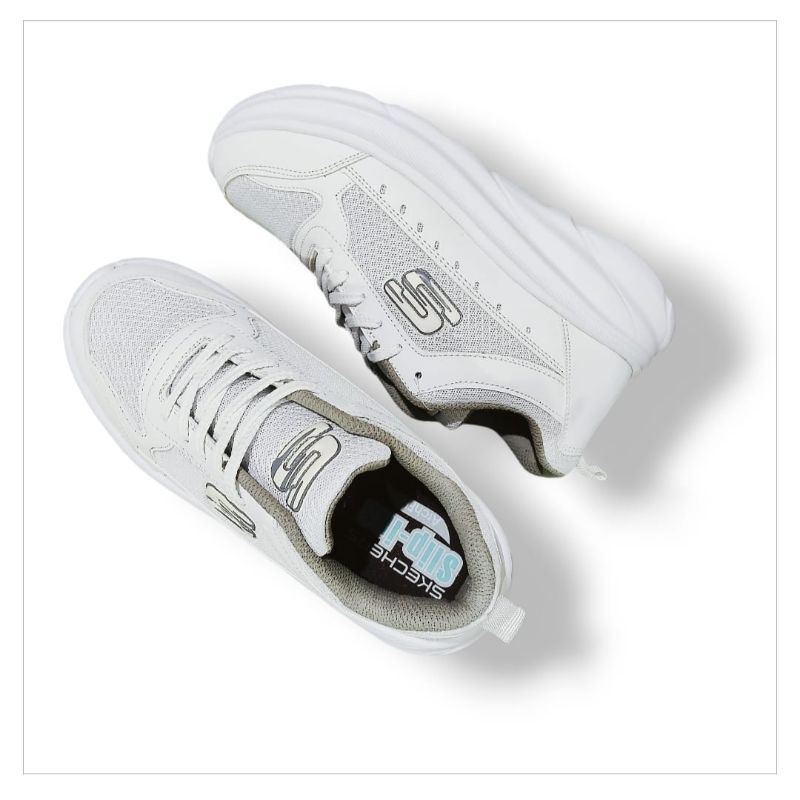 SEPATU SNEAKERS SKECHERS ALL WITE/PUTIH PRIA&WANITA 36-43 RD