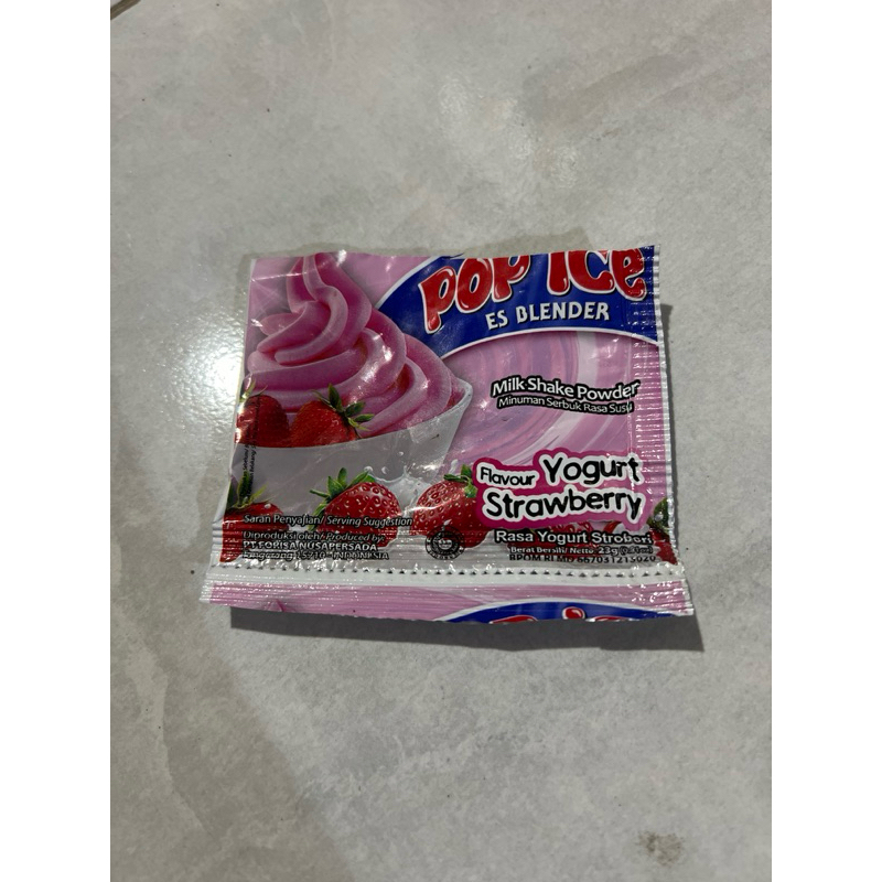 

bungkus bekas pop ice