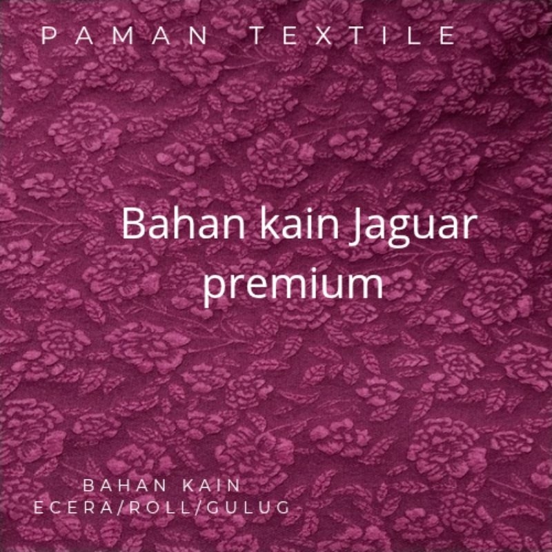Bahan Kain Jacguard Embos Motif Bungga Mawar/Kain Jaguar embos Premium