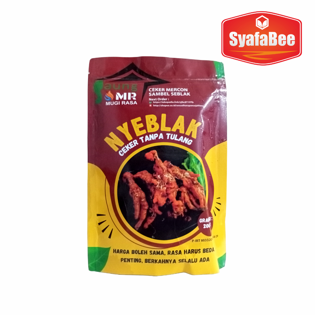 

NYEBLAK Ceker Mercon Tanpa Tulang Sambal Ijo Enak Sekalih