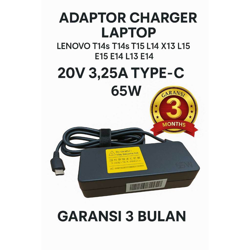 Adaptor Charger ThinkPad T14 T14s T15 L1