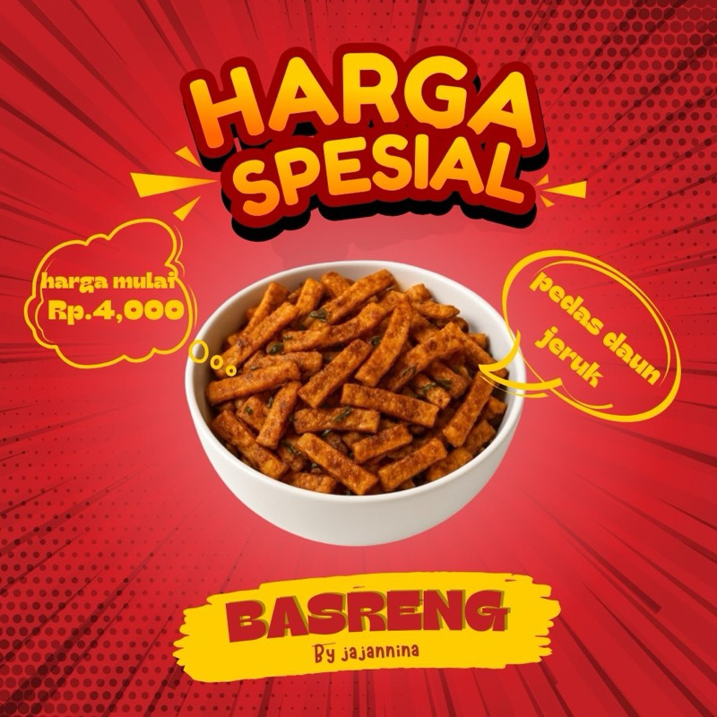 

Stik Basreng Pedas Daun Jeruk