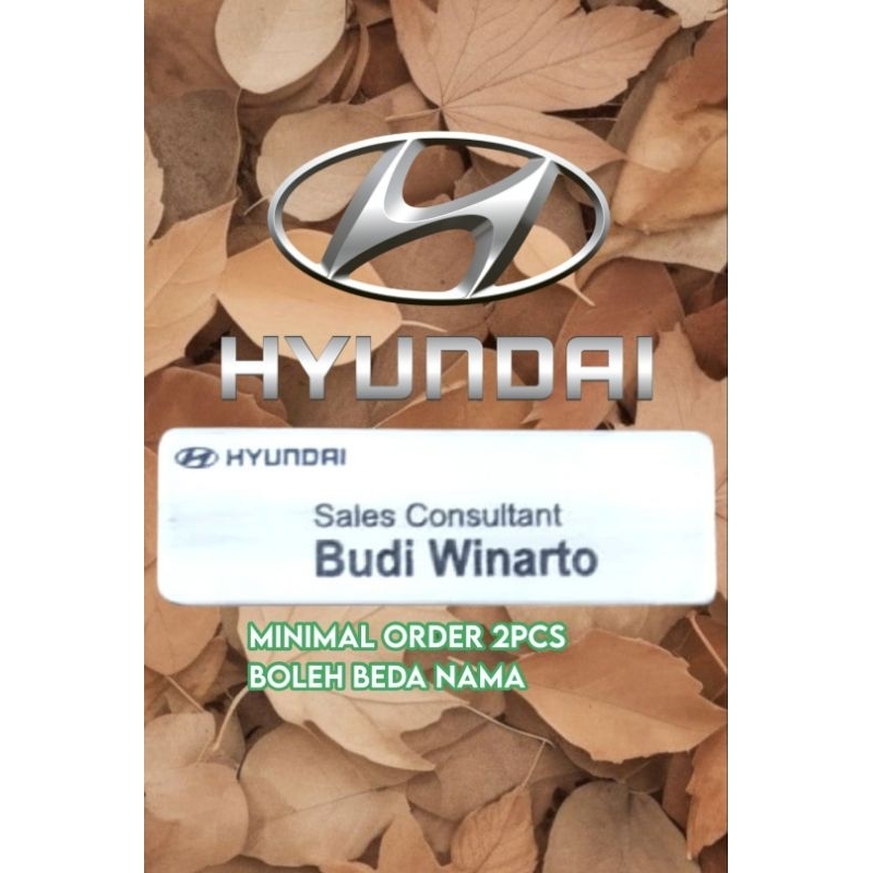 

Nametag nama dada stainless atau kuningan