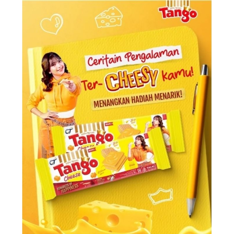 

Tango x JKT'48 Cheese 98gr Rasa Baru (PASTI ada PC/Kartu Kata)