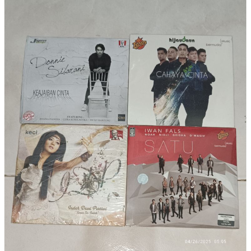 cd Indonesia DONNIE SIBARANI-Keajaiban Cinta / HIJAU DAUN-Cahaya Cinta / INDAH DEWI PERTIWI-Teman Te