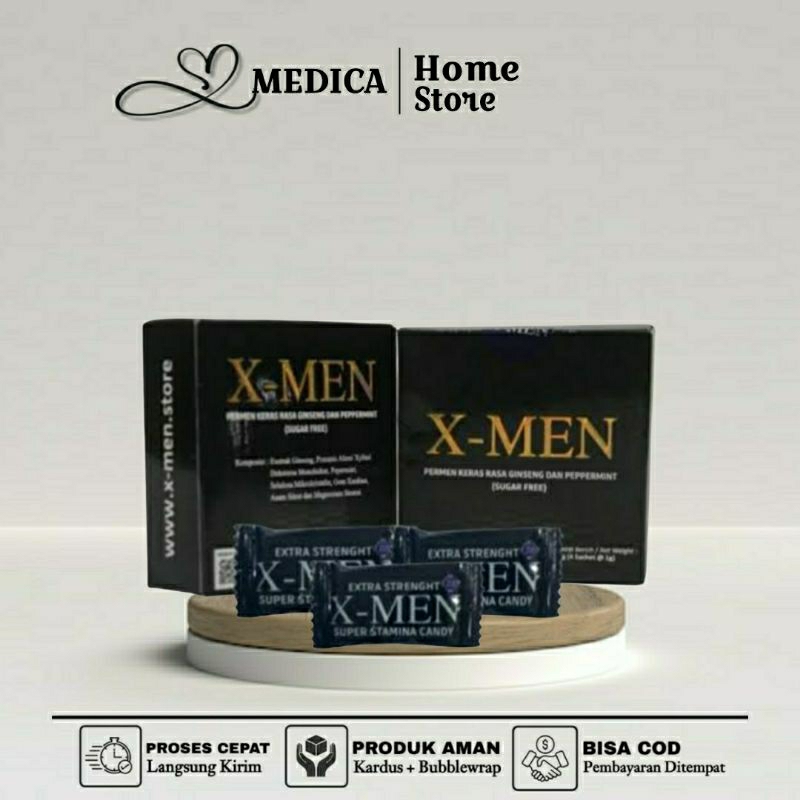 Permen XMEN|X-MEN|XMAN Original Candy Paket 3 Kotak Isi 12pcs Kuat-Tahan-Lama
