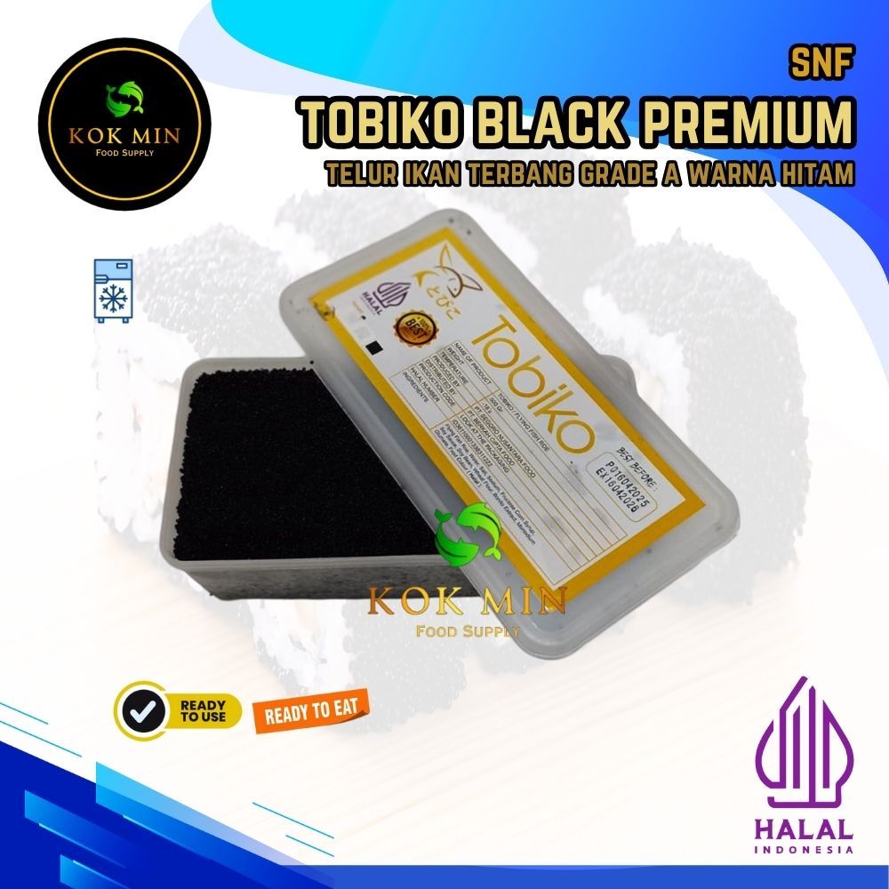 

Tobiko Black Premium / Telur Ikan Terbang Hitam / Premium Flying Fish Roe - 50 gram