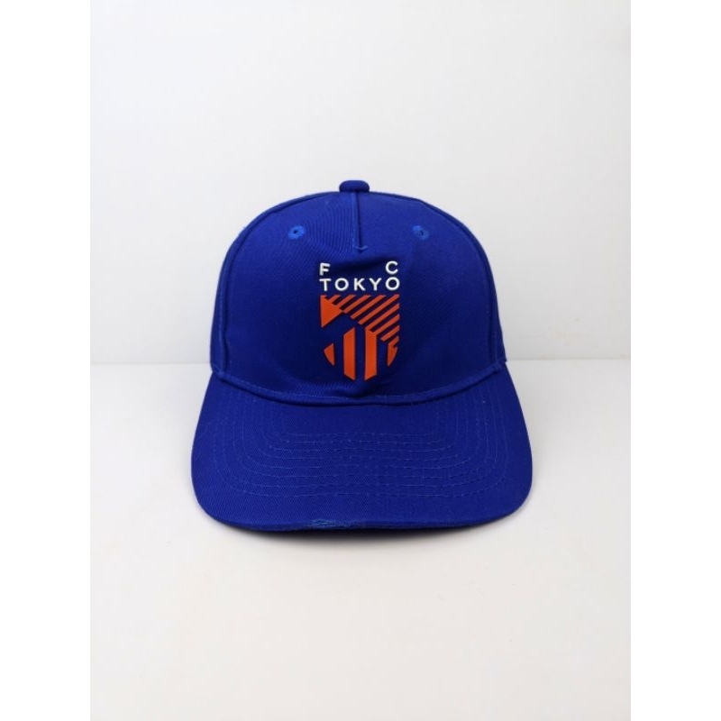 Topi FC Tokyo Japan League JLeague Football Logo Badge Simpel Royal Blue
