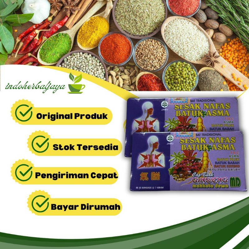 

Mahkota Dewa Serbuk Herbal Batuk Asma Sesak Nafas