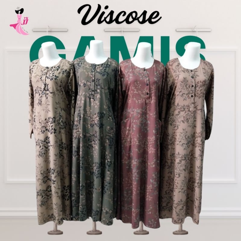 gamis muslimah wanita / gamis rayon bunga / gamis cantik / dress gamis bunga wanita / dress rayon mu