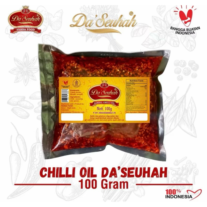 

CHILLI OIL HALAL 100g DA’SEUHAH