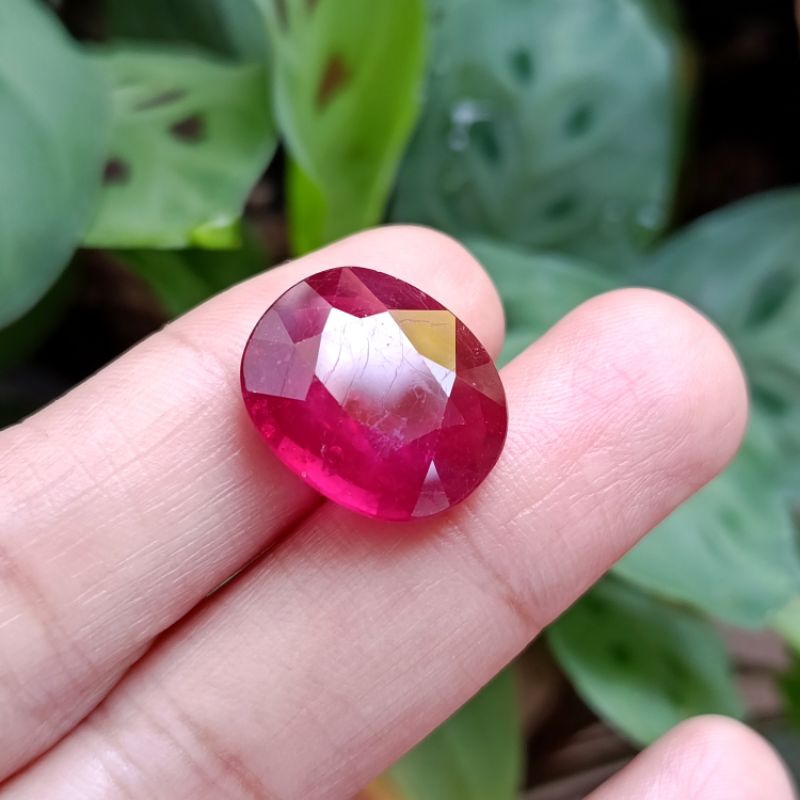 Batu Permata Natural Red Ruby / Batu Merah Rubi Asli HQ / Batu Cincin Ruby