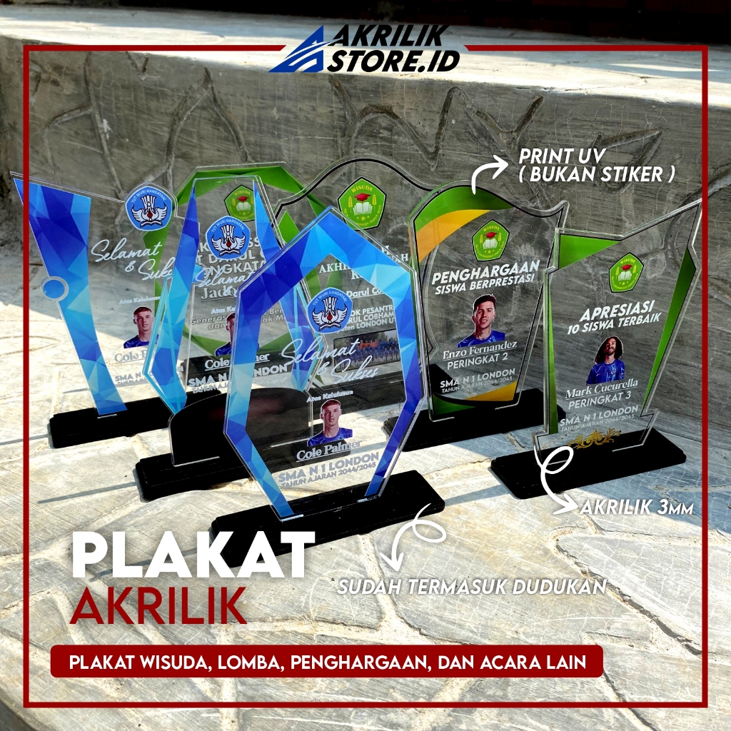 PLAKAT AKRILIK WISUDA KKN PENGHARGAAN PLAKAT CUSTOM WISUDA AKRILIK STORE