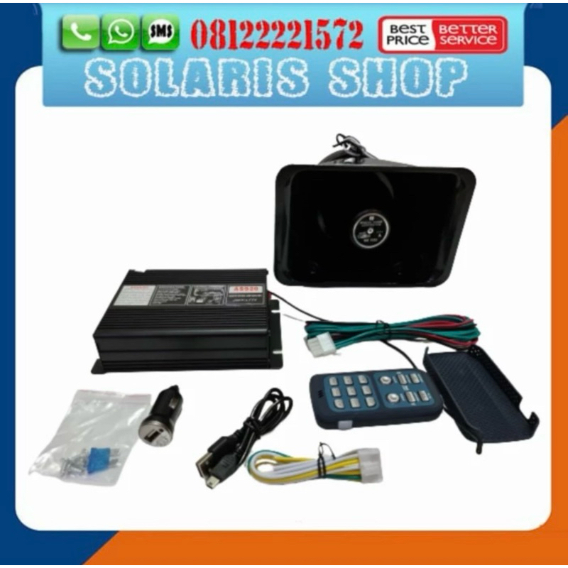 Paket Toa Speaker Sirine Patwal/Toa CORONG KOTAK + Ampli Wireless Set