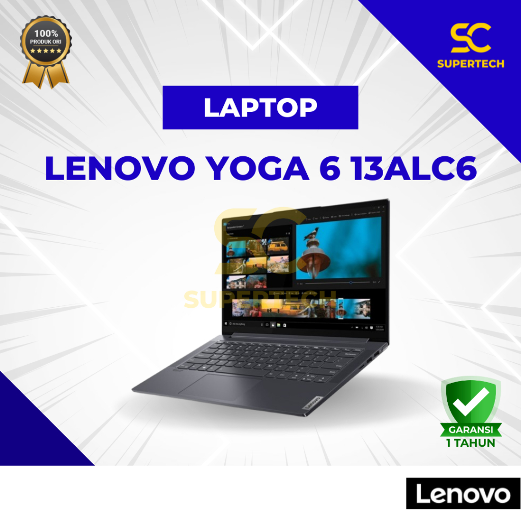 LENOVO YOGA 6 13ALC6-82ND002GID AMD RYZEN 5-5500U 16GB 512SSD 13.3FHD