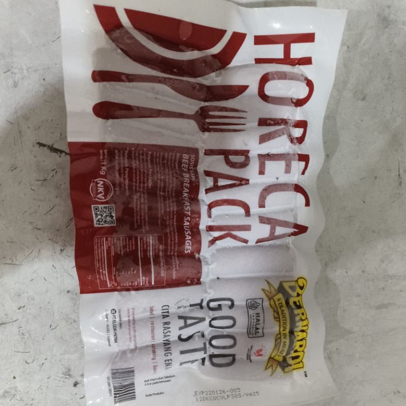 

Sosis Sapi / Beef Breakfast Sausage Bernardi Horeca Pack 1kg
