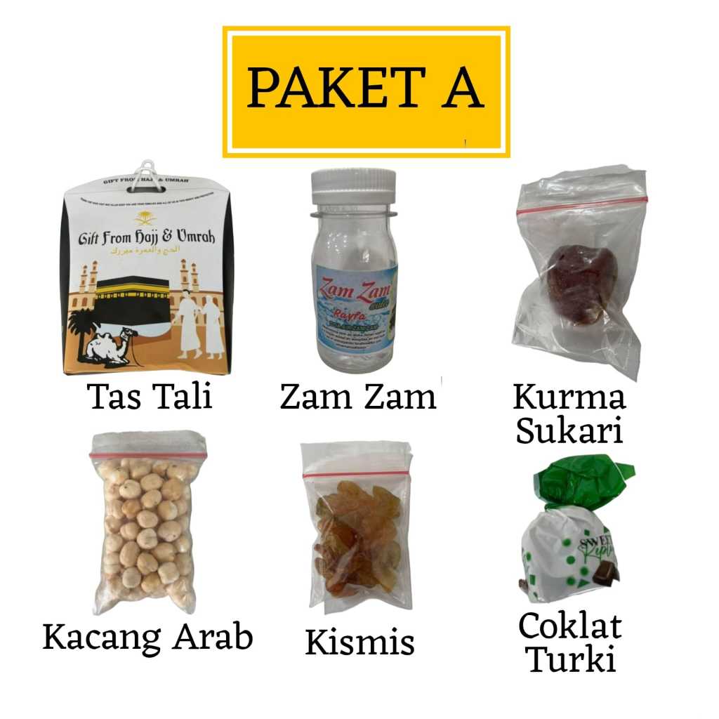 

PAKET OLEH-OLEH UMROH DAN HAJI / PAKET EKONOMIS / PAKET KURMA / OLEH OLEH UMROH DAN HAJI