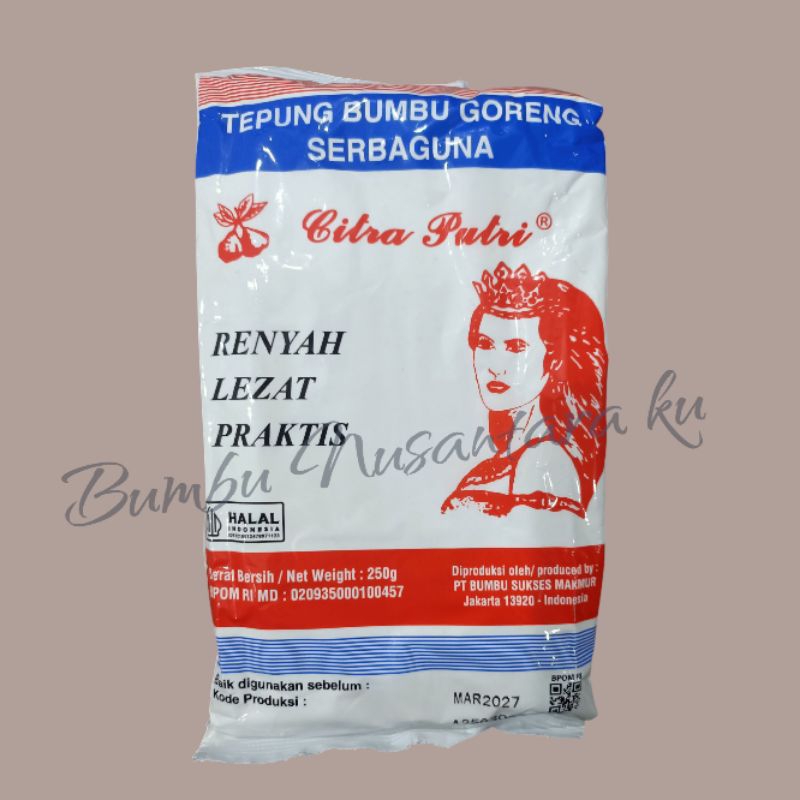 

Tepung bumbu goreng serbaguna Citra Putri