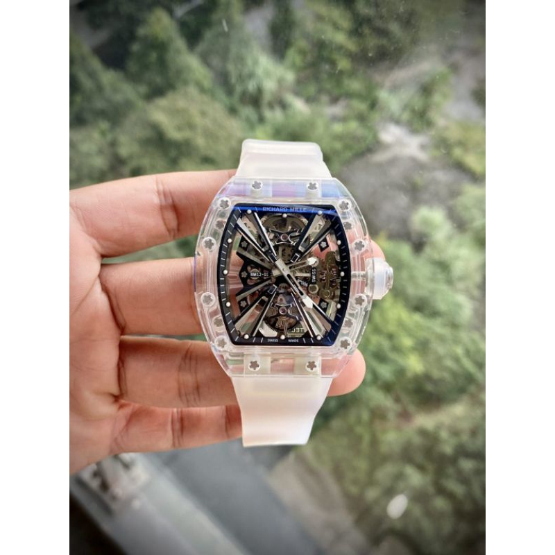 JAM TANGAN RM12-01 TOURBILLON CLONE FACTORY SWISS DIAL 44MM