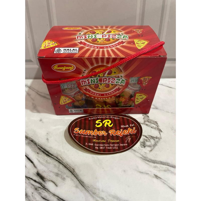 

MINI PIZZA GUMMY CANDY ISI 30 pcs
