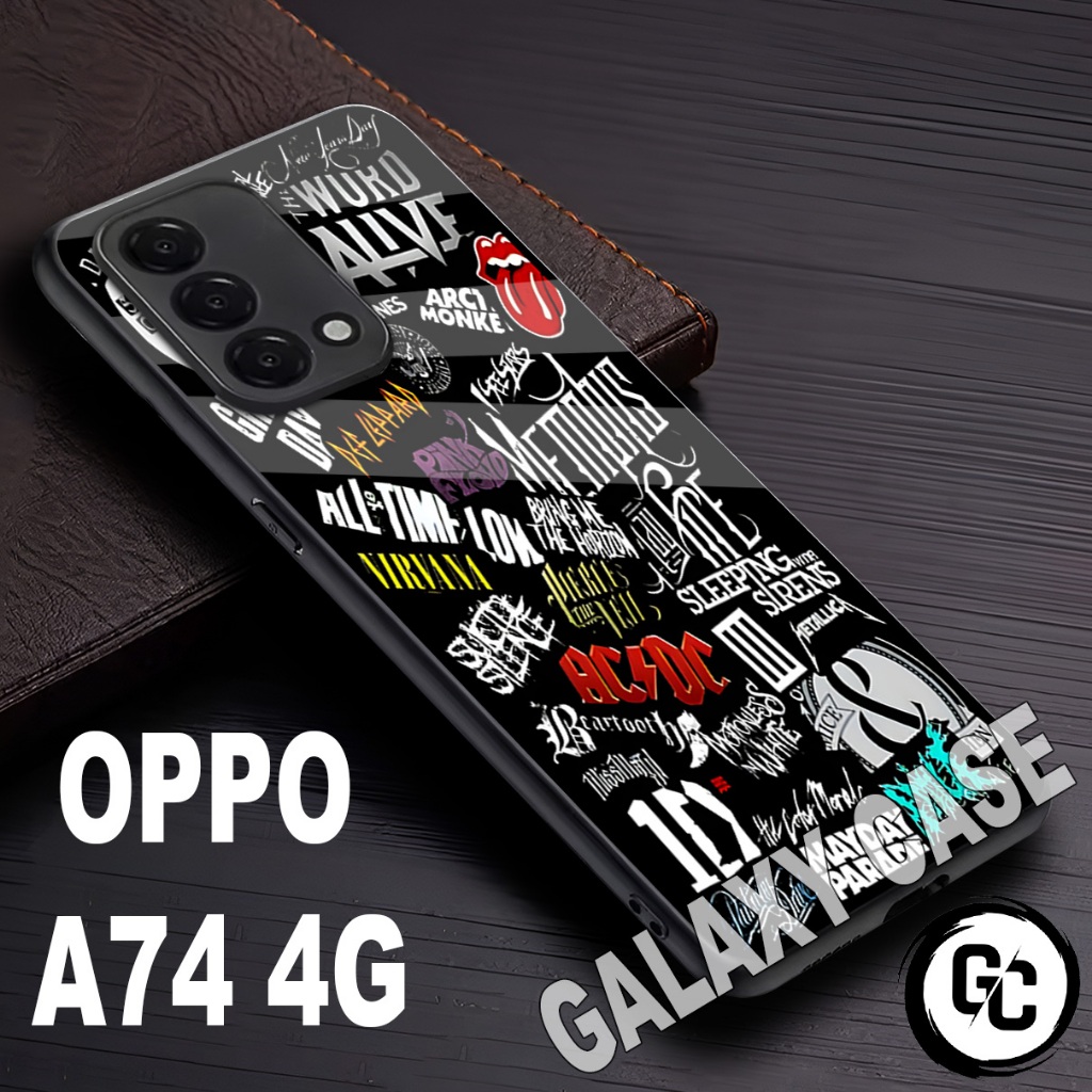 Softcase Glossy OPPO A74 4G/Motif COWOK/case OPPO A74 4G/Casing OPPO A74 4G/silikon kesing