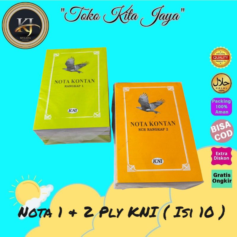 

Nota 1 & 2 Ply KNI (isi 10)