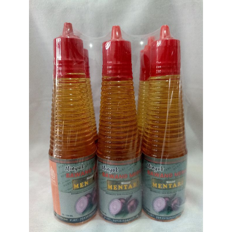 

Minyak bawang merah 6 pcs lebih murah cap sinar mentari halal
