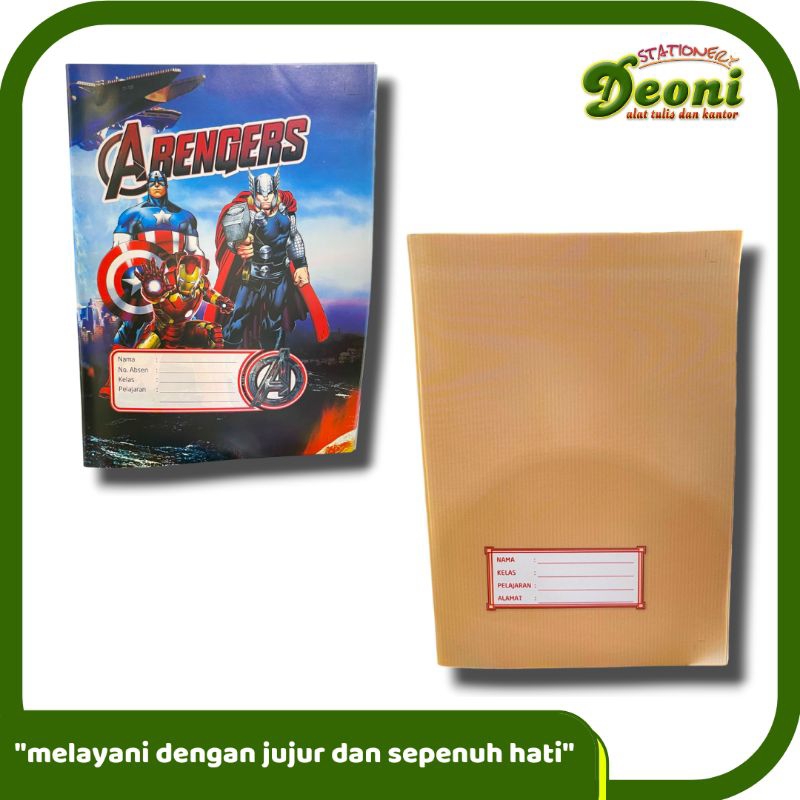 

Jenia Sampul Buku Tulis Kwarto Boxy Coklat Warna 20 Lembar