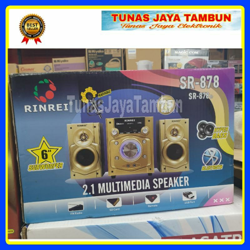 SPEAKER MULTIMEDIA RINREI 878 / speaker bluetooth rinrei