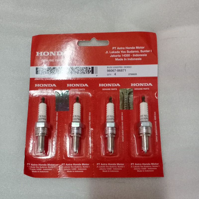 Busi Spark Plug Asli AHM Karisma Supra X125 Beat Scoopy Spacy Vario Revo Absolut Blade Supra X 125 F