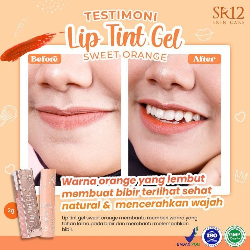 LIP TINT SR12 / LIP TINT GEL SR12 / LIP TIN SR12 / LIPTINT SR12