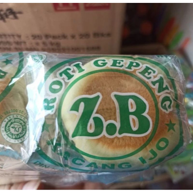 Roti gepeng  kacang hijau(1 pak 6 pcs)