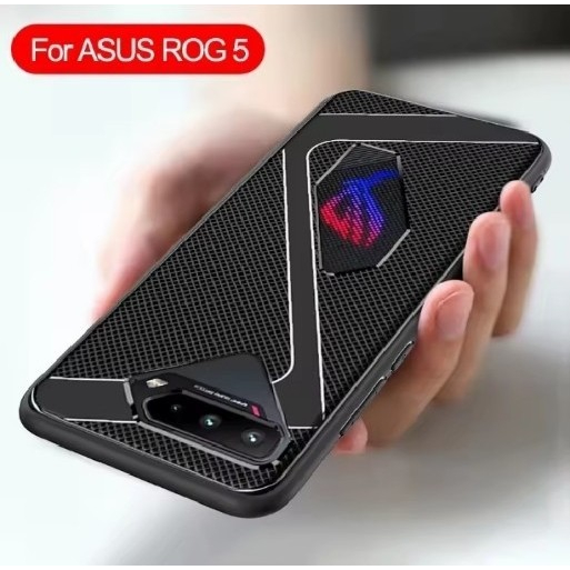 Case Carbon Anti Heat Asus Phone Rog 5 Rog5 Casing Cover Armor Soft Silikon Silicone Hitam