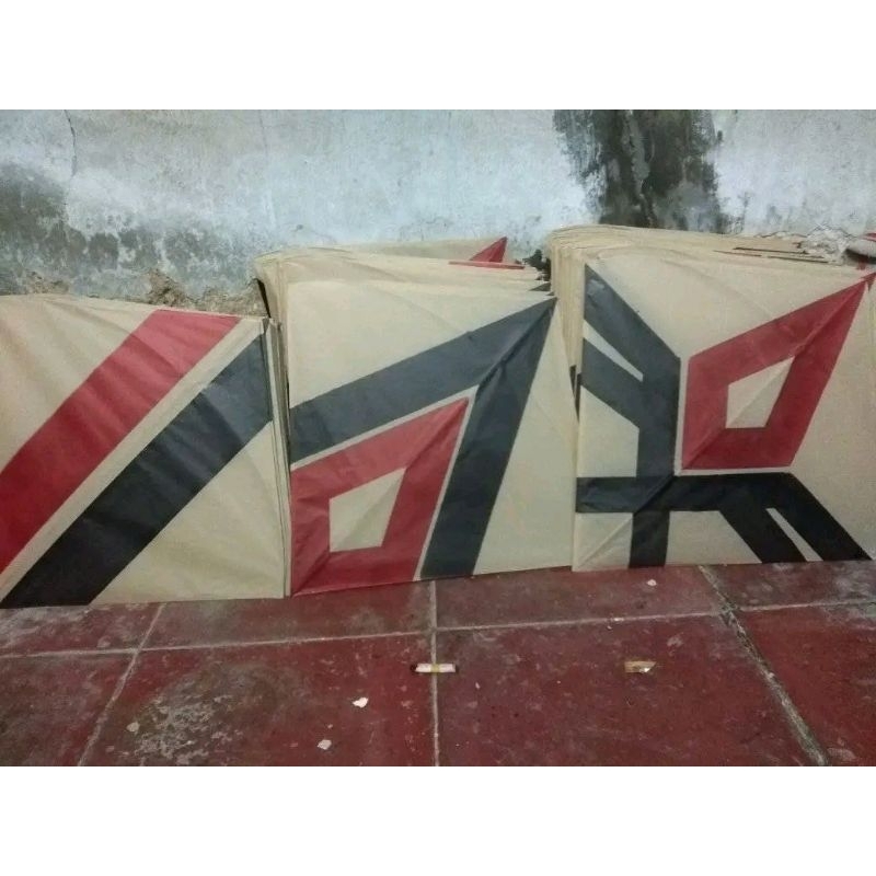 layangan seot berotot setelah rapih motif Menarik 100pcs