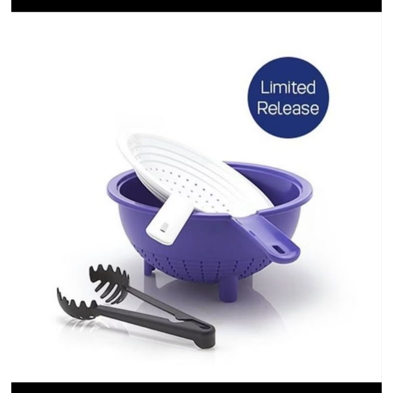 Double colander tupperware dan noodle tong
