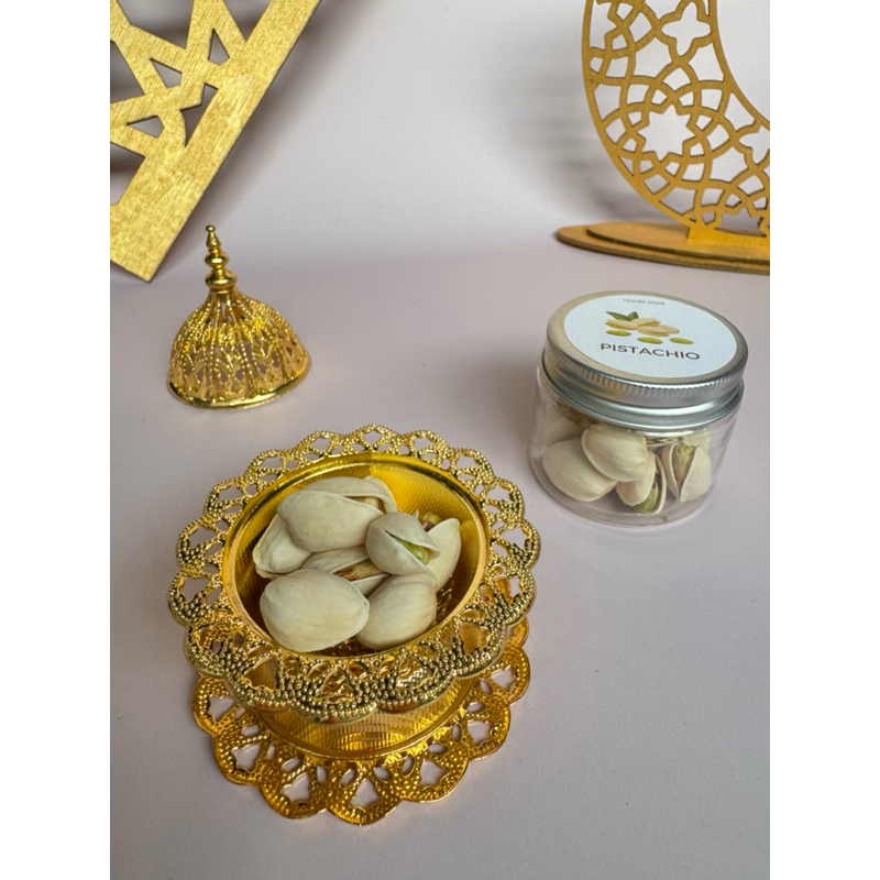 

Kacang Pistachio | Toples Jar 50ml | Souvenir Hampers Gift Oleh-oleh Haji Umroh