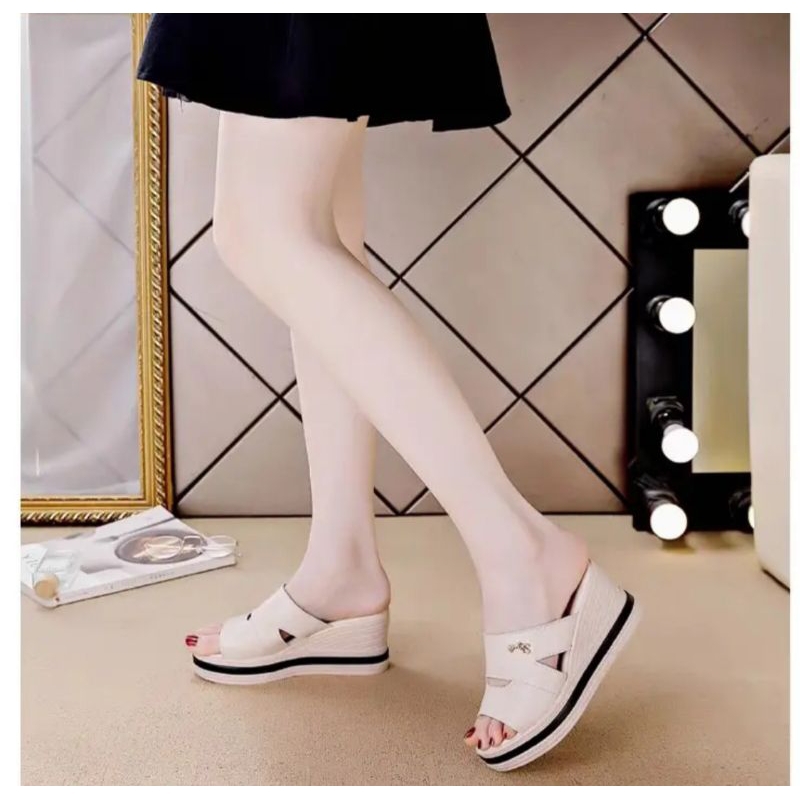 sandal wanita wedges korean terbaru//sandal wanita terlaris
