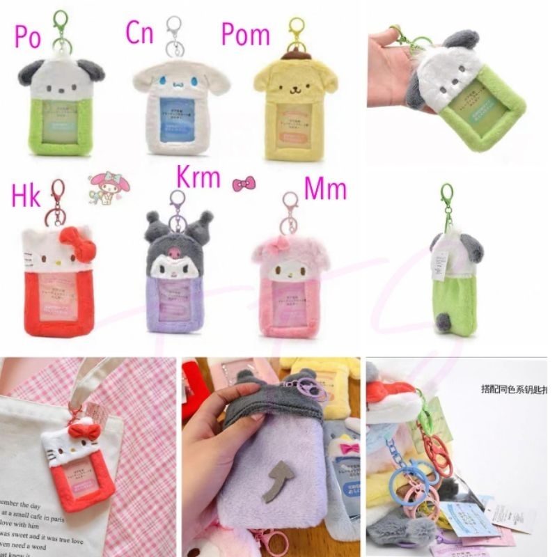 

DC Gantungan Id card bag tag Kuromi Cinnamoroll Melody Pochacco Pompompurin Hello Kitty boneka