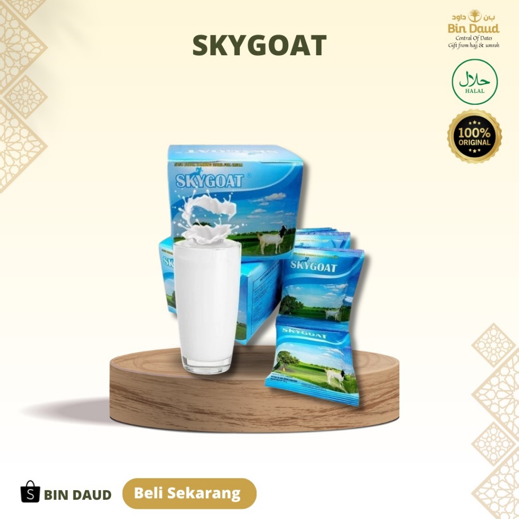 

Susu Kambing Etawa Bubuk SKYGOAT / SKY GOAT Full Cream Original 12 sachet