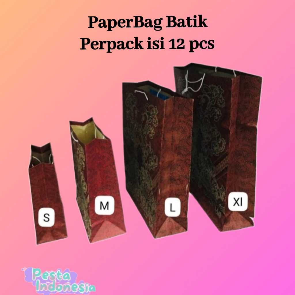 

Paperbag Batik Perpack isi 12 pcs