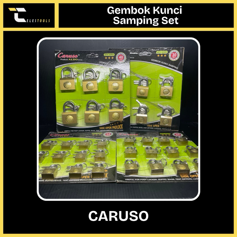 Gembok Kunci Samping Set CARUSO