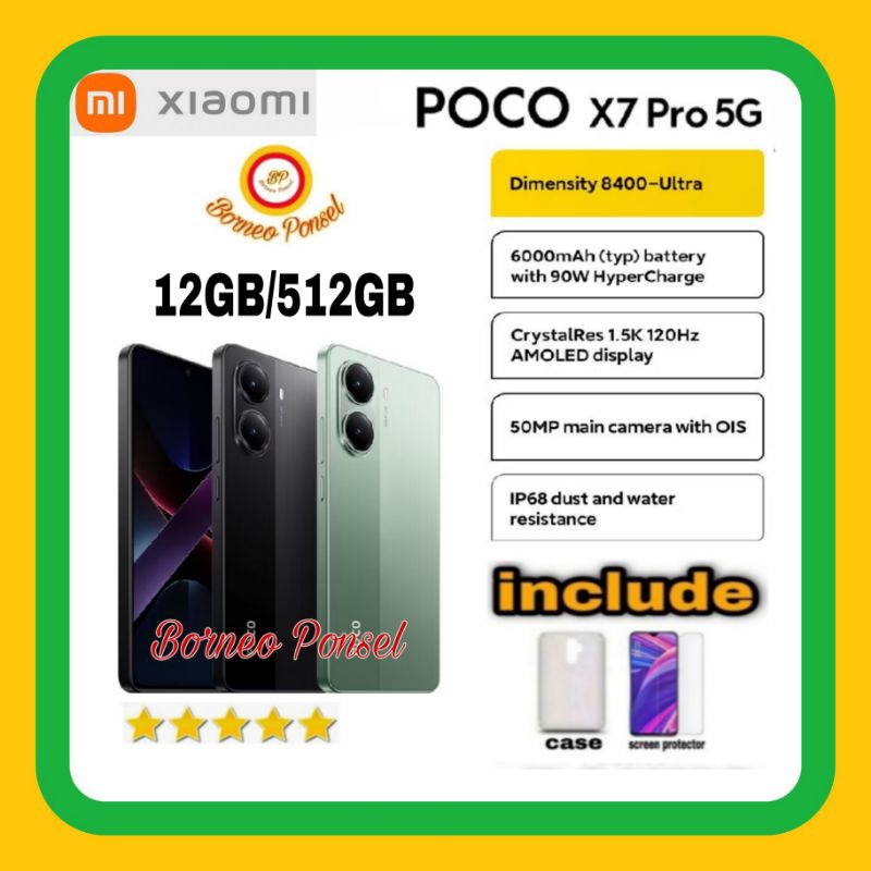 Xiaomi Poco X7 Pro 5G NFC RAM 12GB/512GB Garansi Resmi