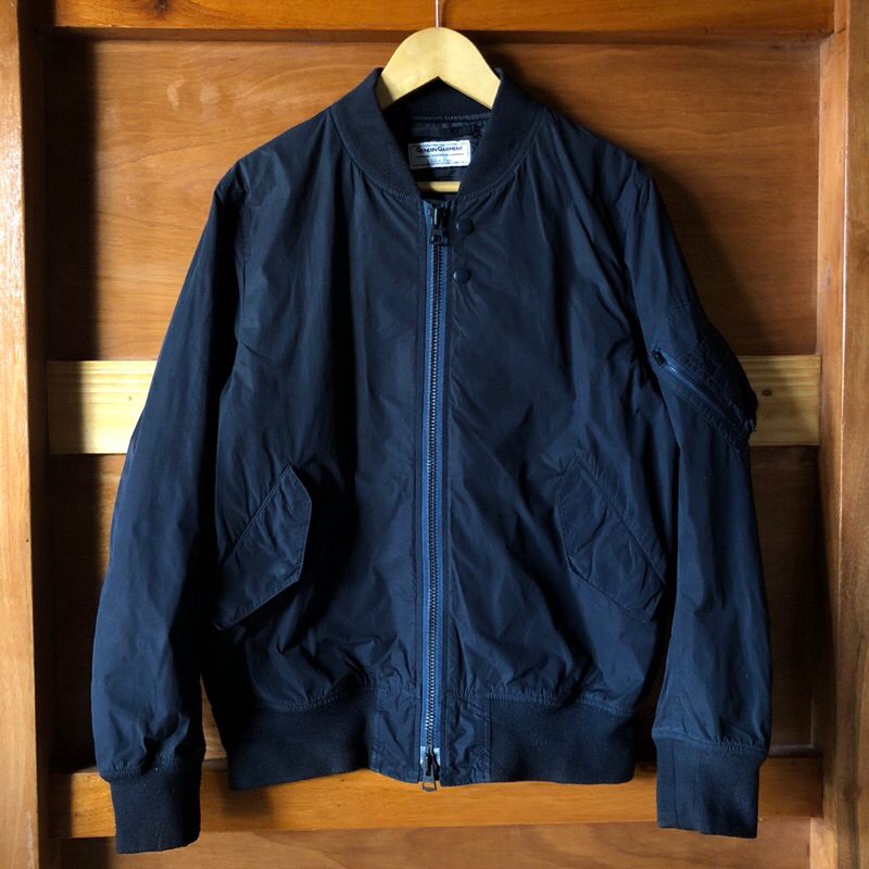 green label relaxing ma-1 bomber jacket