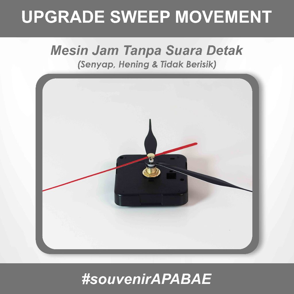 Upgrade Mesin Jam Sweep Movement - Silent Tanpa Bunyi Detak